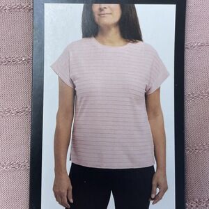 Ellen Tracy Women's L Blouse Pink e1011